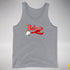 Believe Jingle Bell  Premium Tank Top - Grey Heather